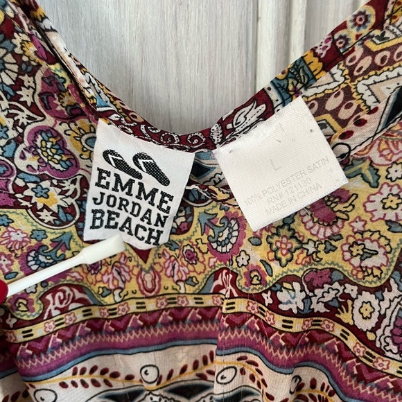 y2k inspired butterfly dress/top/swim coverup semi sheer sz lg boho fairy goth - Picture 4 of 12